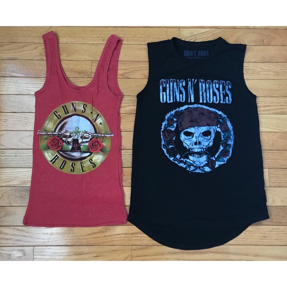 Set of Guns n Roses Tops